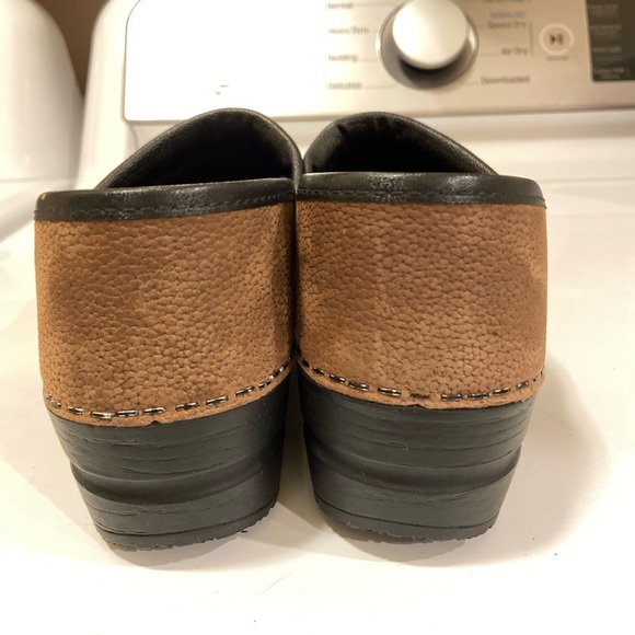 Sanita Brown Leather Clogs Size 35 - Picture 4 of 6